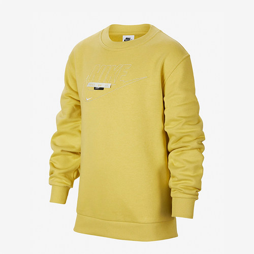 Nike/耐克正品春季大童圆领休闲运动针织长袖卫衣FN9095-700