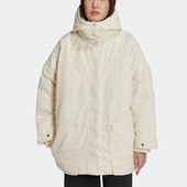 Adidas HK5249 女子运动宽松保暖棉服 阿迪达斯正品 三叶草PARKA