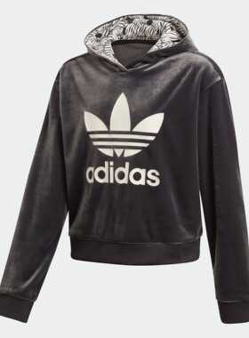 Adidas/阿迪达斯正品三叶草冬款大童运动休闲套头衫卫衣  D98909