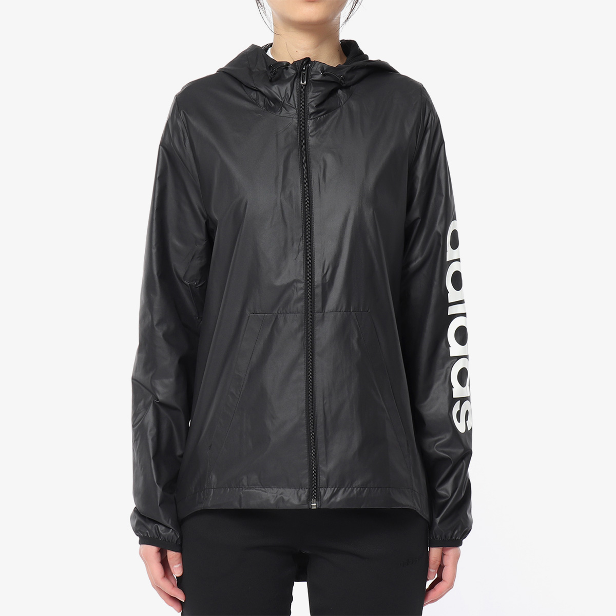 阿迪达斯女子梭织防风夹克外套