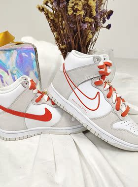 Nike/耐克正品新款Dunk High女子运动休闲高帮板鞋DH6758-100