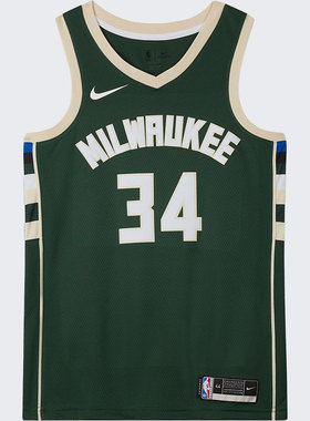 Nike/耐克正品   密尔沃基雄鹿字母哥阿德托昆博34号球衣CW3672