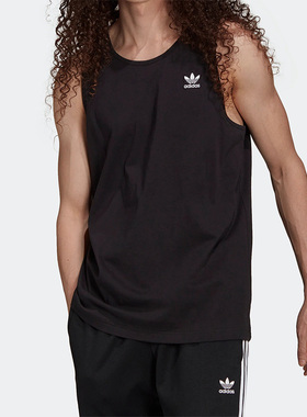 Adidas/阿迪达斯正品夏季三叶草男子居家运动无袖背心H35498