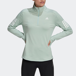 WARM adidas 阿迪达斯正品 运动体恤GC6643 ZIP女子长袖 Adidas
