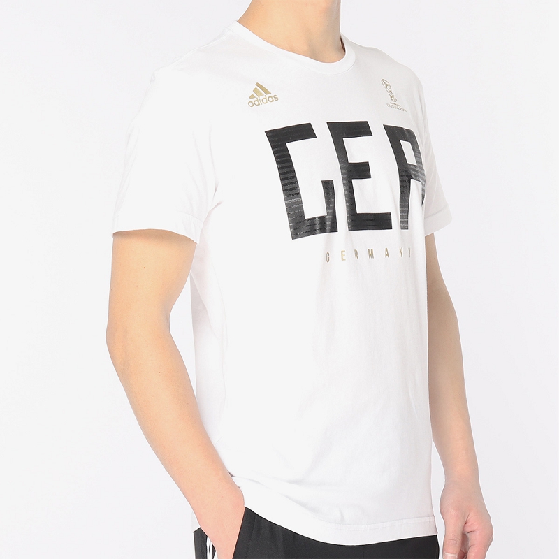 Adidas/阿迪达斯正品男子足球世界杯文化衫短袖T恤 CW1786