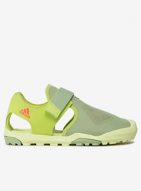 Adidas/阿迪达斯正品夏季儿童网面包头魔术贴运动沙滩凉鞋 S42672