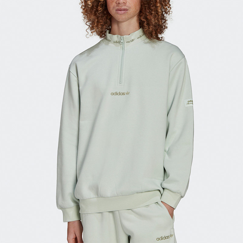 Adidas/阿迪达斯正品三叶草TRF LINEAR 男子立领运动套头衫HM2657