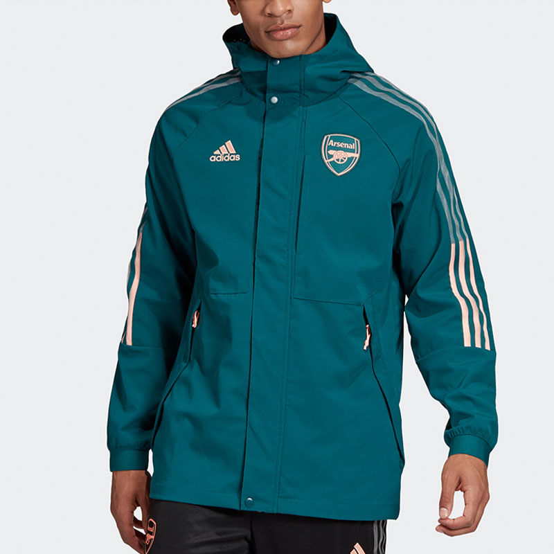 Adidas/阿迪达斯正品AFC TRAVEL JKT 阿森纳足球运动外套 FQ6890