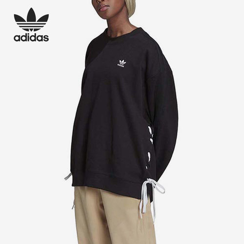 阿迪达斯三叶草女子正品运动套头卫衣清仓特价IK7882【新国际码】
