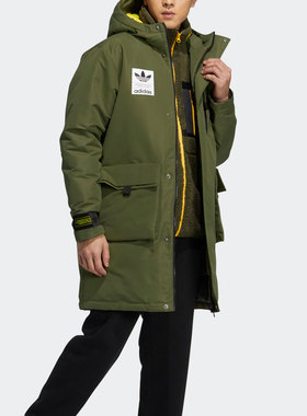 Adidas/阿迪达斯正品三叶草男子时尚潮流保暖羽绒服 H58061
