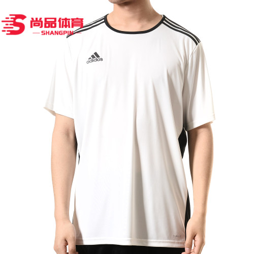 Adidas夏季男子圆领透气跑步T恤