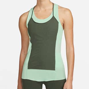 耐克正品 DM7005 春季 女子运动休闲背心透气T恤 379 新款 Nike