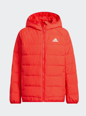Adidas/阿迪达斯正品新款儿童运动连帽保暖轻薄羽绒服 H45033