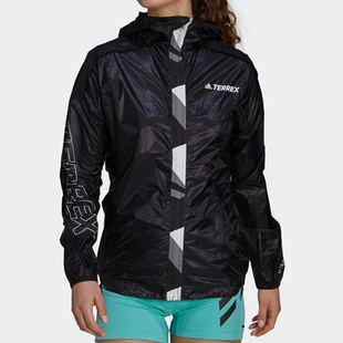 Adidas/阿迪达斯正品TERREX户外女子时尚运动连帽夹克外套 GJ7679