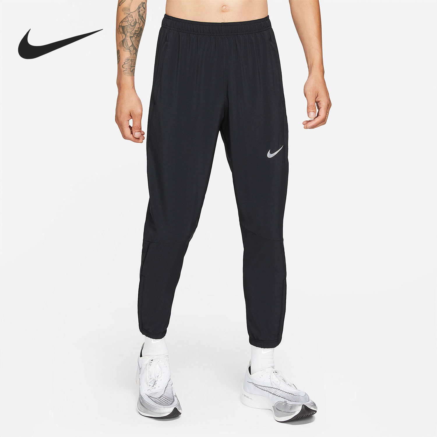 Nike/耐克正品男子梭织透气跑步训练运动束脚长裤 DB4111-010