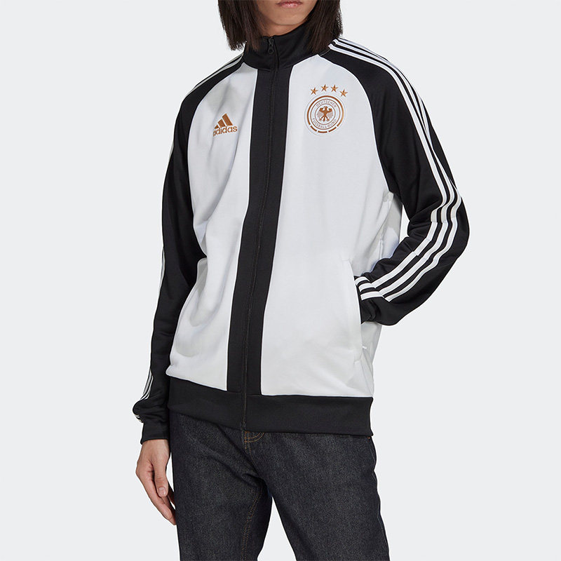 Adidas/阿迪达斯正品秋季男子德国队足球运动休闲夹克外套 HC1273