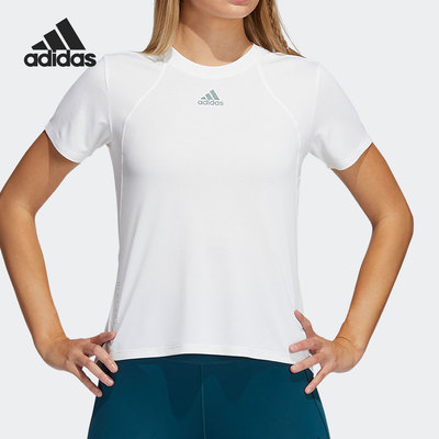 阿迪达斯女子跑步运动短袖T恤