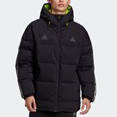 JK冬季 Adidas 男足球运动羽绒服FS5065 REV DOWN 阿迪达斯正品 TAN