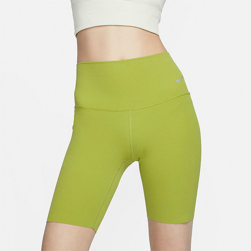 Nike/耐克正品夏季女士高腰弹力透气运动训练短裤DQ6004-377