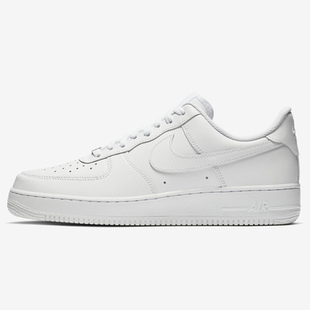 Nike/耐克正品男鞋Air Force1 AF1 Logo空军一号黑白休闲鞋AH8462