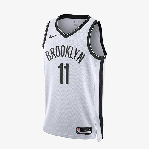 Nike/耐克正品布鲁克林篮网队DRI-FIT 男子球衣DN2069-100