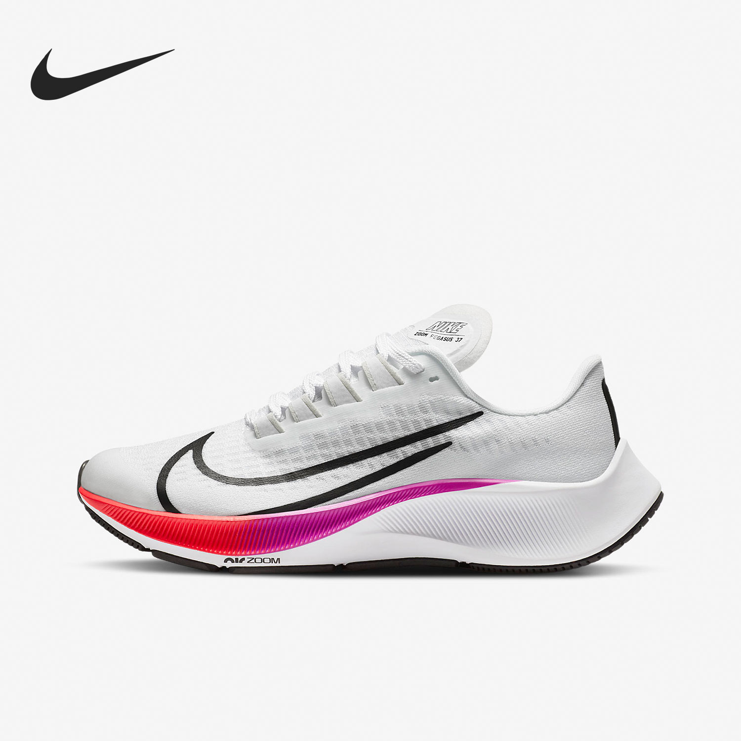 耐克正品Air Zoom Pegasus 37 (GS)飞马大童女子跑步鞋CJ2099-112