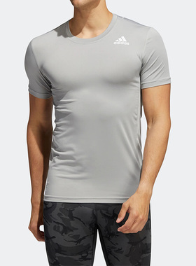 Adidas/阿迪达斯正品夏季新款男子健身透气短袖T恤 H08819