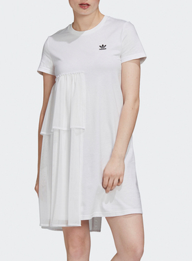 Adidas/阿迪达斯正品三叶草夏季 Dress 女子运动连衣裙GK3664