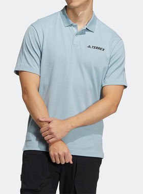 Adidas/阿迪达斯正品新款TERREX 男子运动翻领短袖POLO衫 HM3815