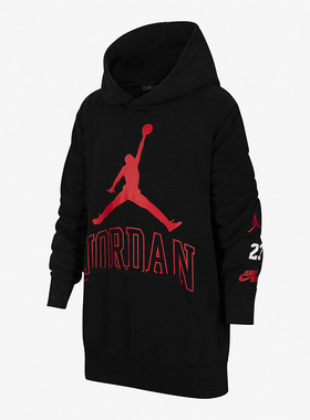 Nike/耐克正品Jordan时尚新款大童（男孩）连帽衫卫衣 DV9564-010