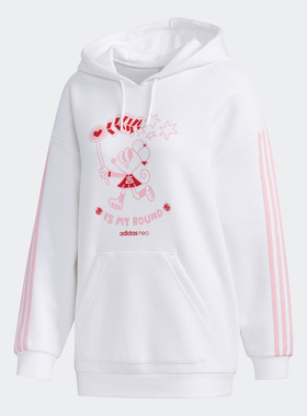 Adidas/阿迪达斯正品年新款NEO W ART HDY 运动套头衫GF7095