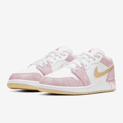 Nike/耐克正品Air Jordan1 Low AJ1女子GS大童休闲板鞋CW7104-601