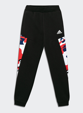 Adidas/阿迪达斯正品休闲小童时尚潮流运动收口保暖长裤 H40307