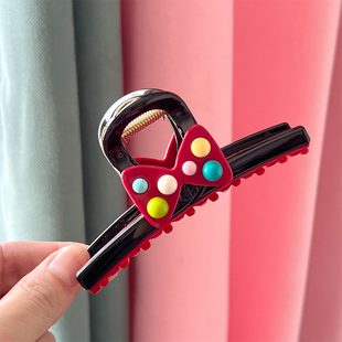 韩国AZNAVOUR阿兹娜AZ正品蝴蝶结发夹鲨鱼夹盘发抓夹全抓11.5厘米