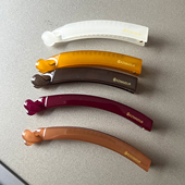 阿兹娜AZNAVOUR韩国进口AZ正品 百搭优雅香蕉夹简约竖夹马尾夹女