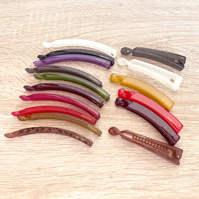 AZ正品百搭优雅香蕉夹简约竖夹