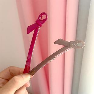 AZNAVOUR韩国阿兹娜AZ正品 后脑勺蝴蝶结一字夹盘发用发夹马尾夹