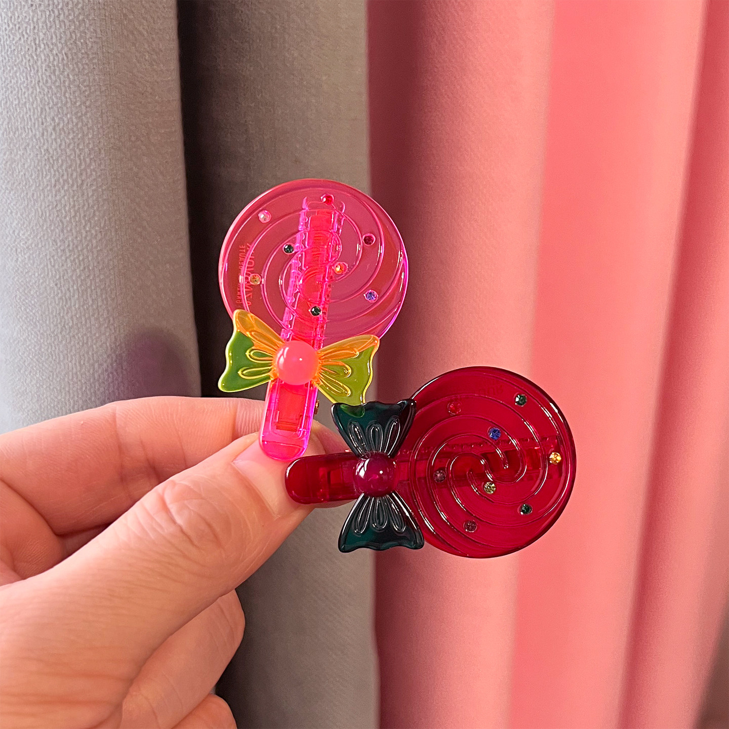 AZNAVOUR韩国进口阿兹娜AZ正品可爱棒棒糖刘海夹糖果色边夹鸭嘴夹