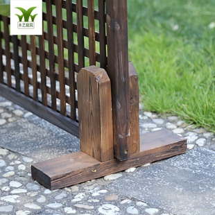 网片配套固定脚架 搁脚 碳化防腐木栅栏网格配件（单拍需要运费）