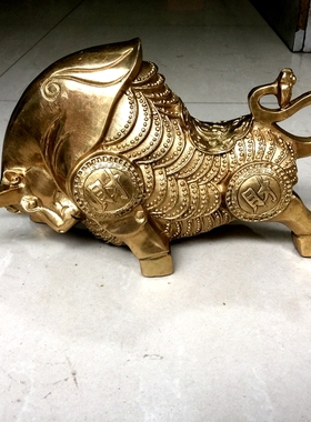 纯铜生肖牛摆件招财古玩古董