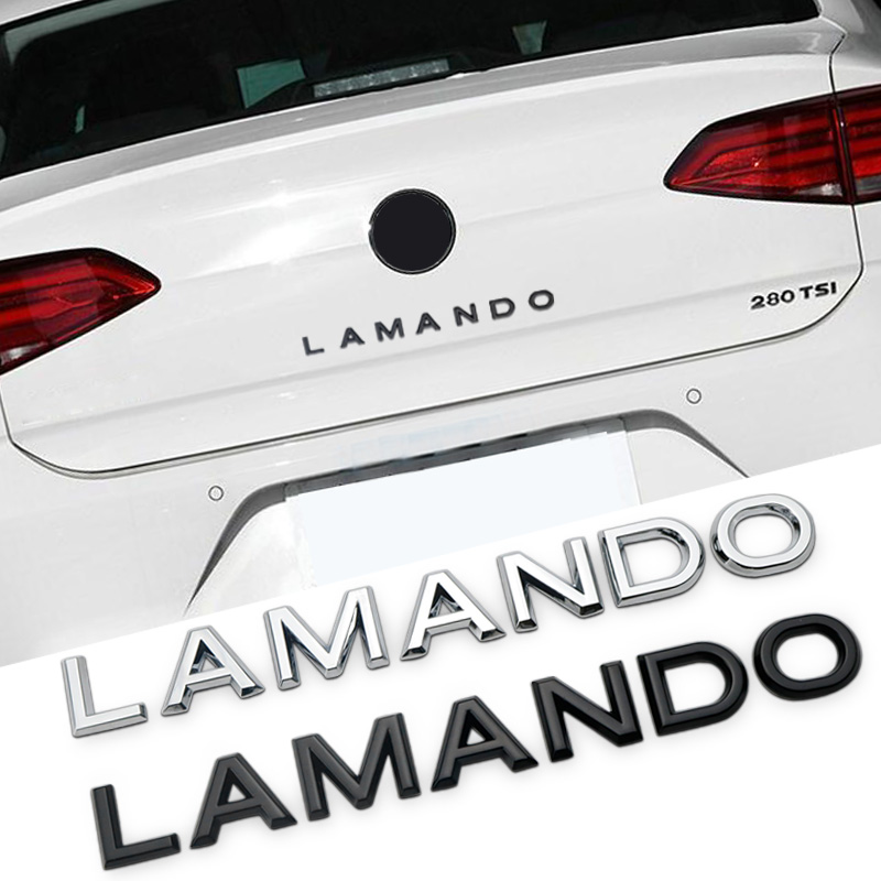 字母凌渡金属lamando英文尾标