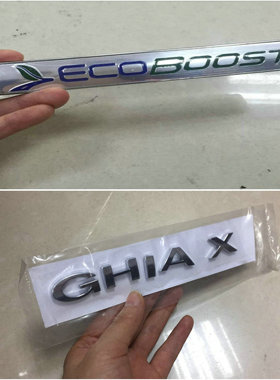探险者蒙迪欧致胜翼虎ECOBOOST涡轮增压车标车贴尾标叶子板改装标