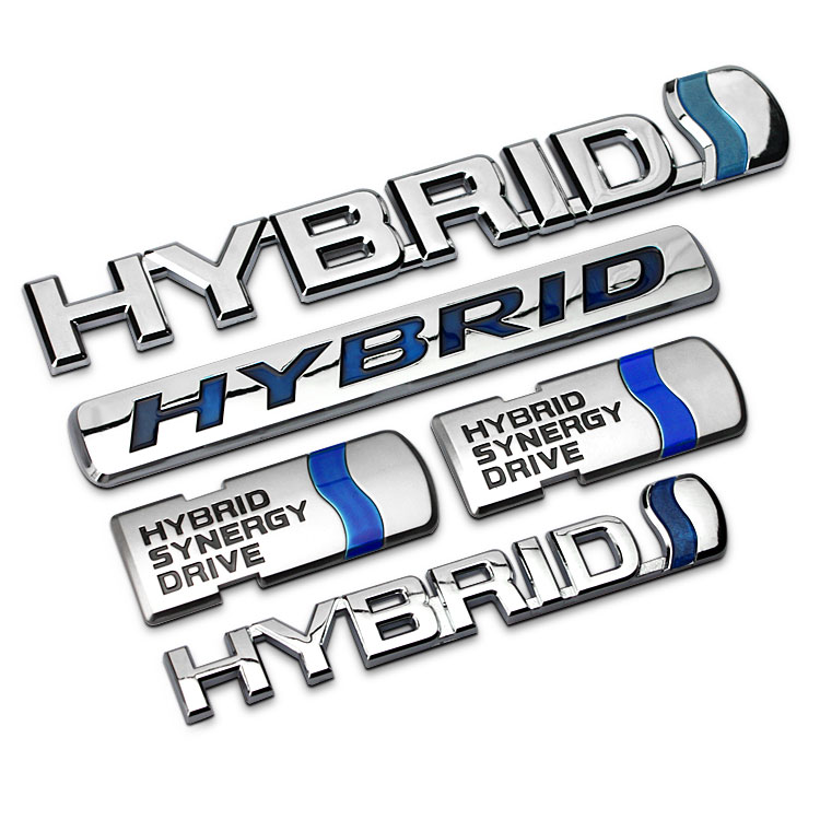 适用于凯美瑞混合动力车贴HYBRID车标后备箱车尾标侧门汽车身贴