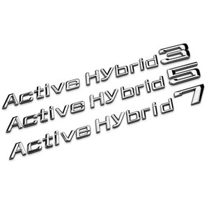 混合动力车标 新3系5系7系 Active hybrid尾标英文字母车贴侧窗标
