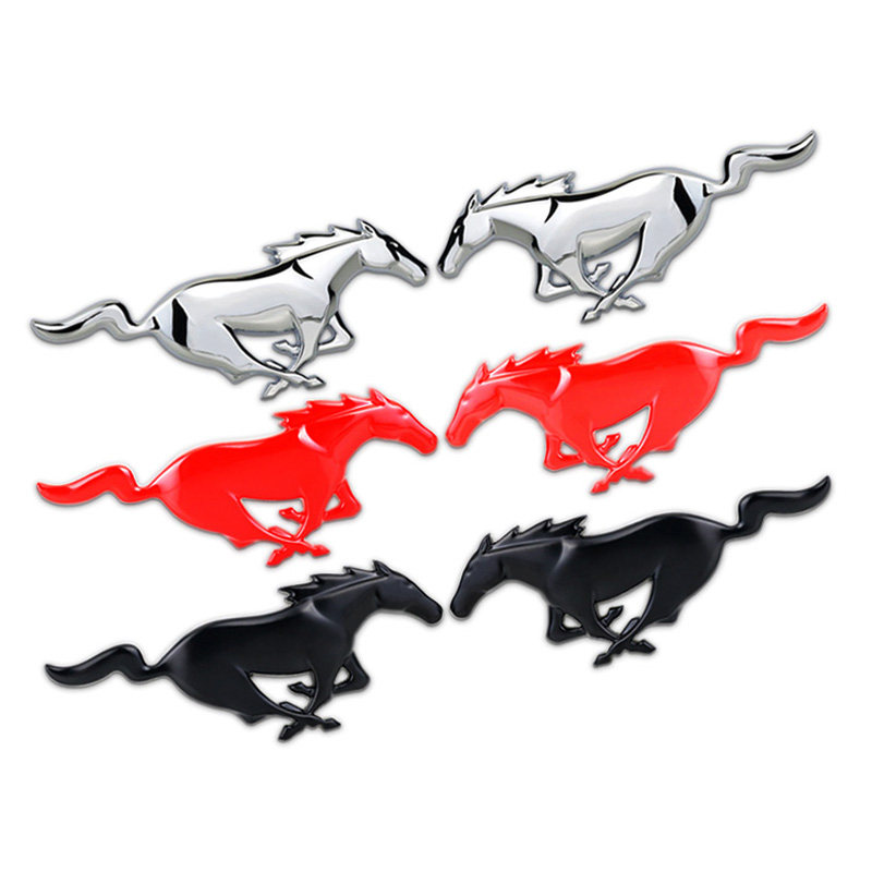 个性千里马车标 汽车改装金属车贴车身贴车尾标侧标通用中网标