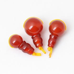 佛珠配件饰品diy手工手链手串材料 14mm天然红玛瑙佛头三通佛塔