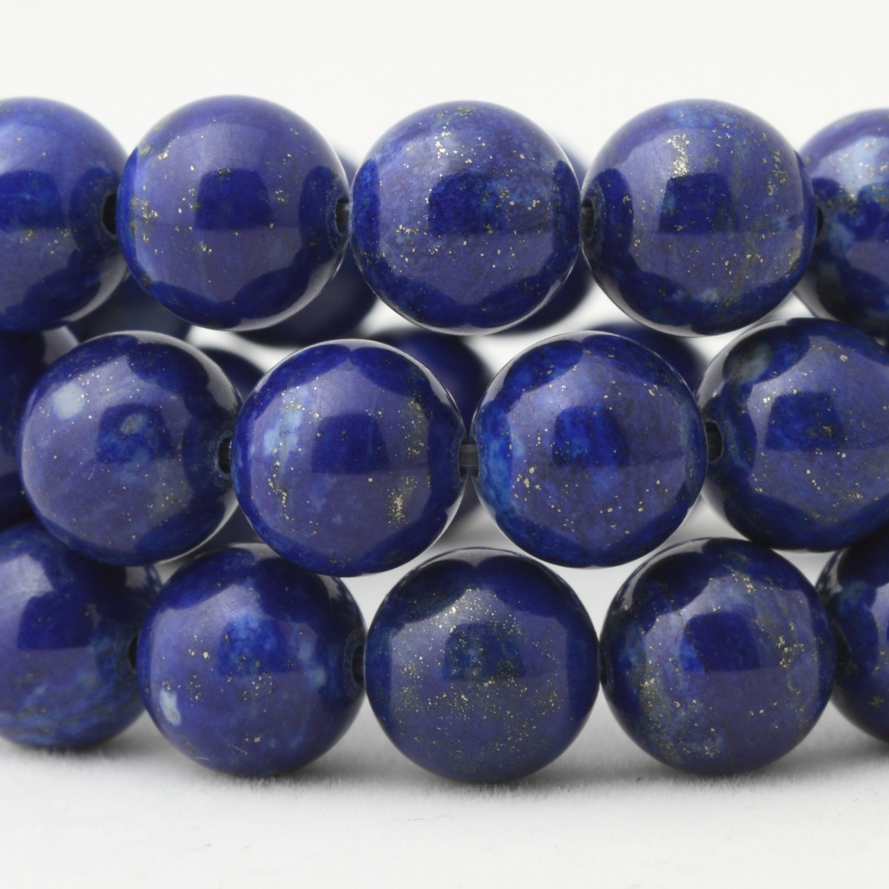 3A级8mm天然原色阿富汗帝王青金石散珠半成品diy饰品配件手链材料