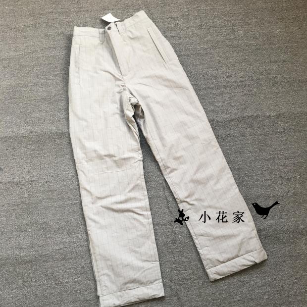 格子加厚保暖工装棉裤