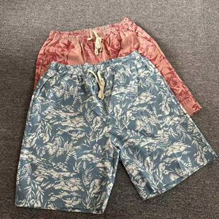 夏季 泳裤 速干复古沙滩裤 夏威夷风五分裤 短裤 外贸男士