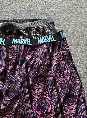 舒适豹纹漫威外贸库存四角内裤